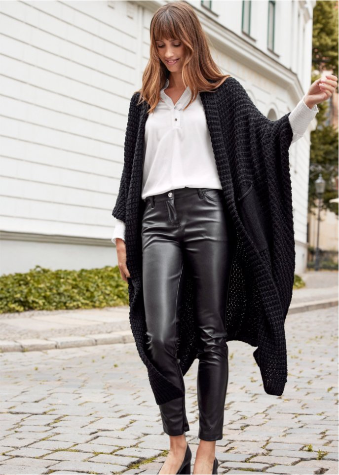 Longstrickjacke