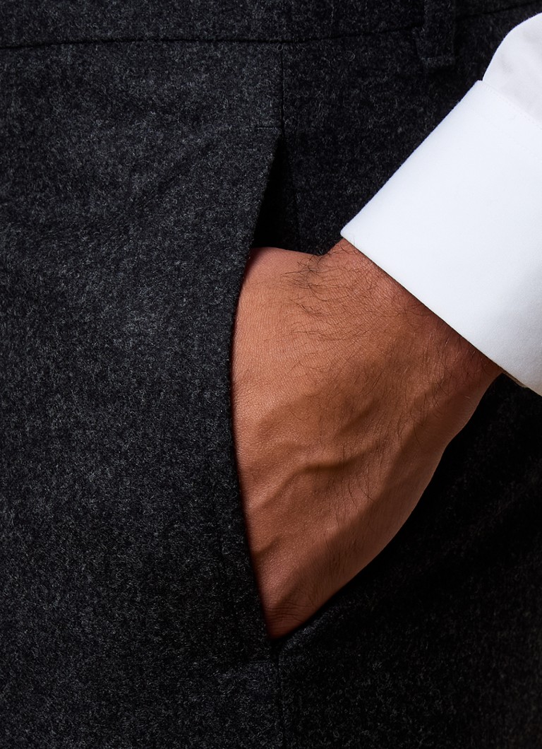 Pantaloni drepti Van Wol de la Givechy cu steekzakken
