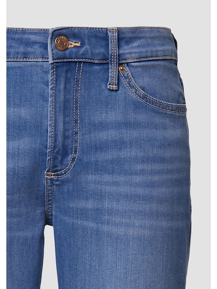s.Oliver Jeans-Hose lang in Blau günstig kaufen