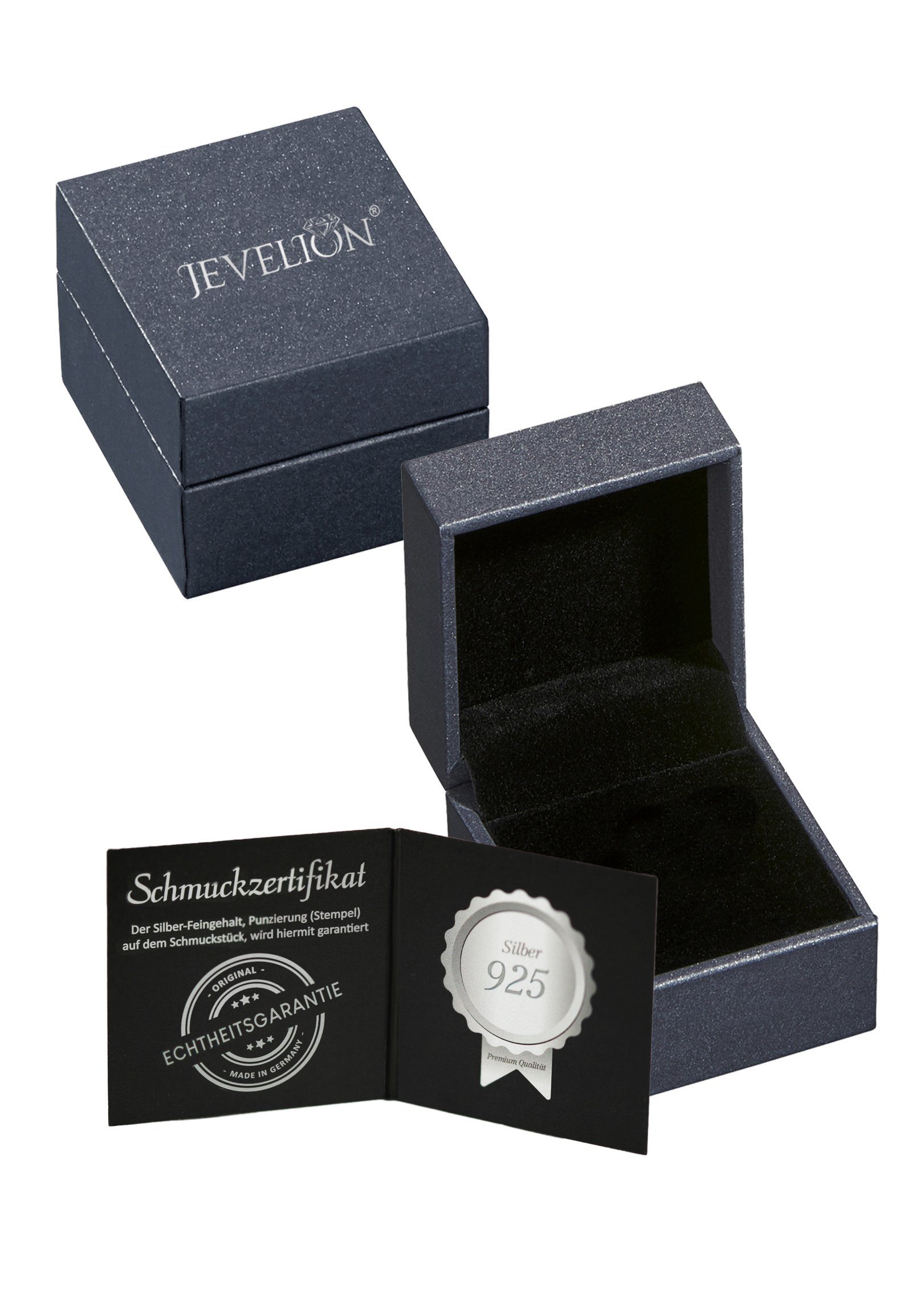 JEVELION Kreuzkette Kreuzanhänger 925 Silberkreuz - Made in Germany (Silberanhänger, für Damen und Kinder), Mit Silberkette 925 - Länge wählbar 36 - 70 cm oder ohne Kette.