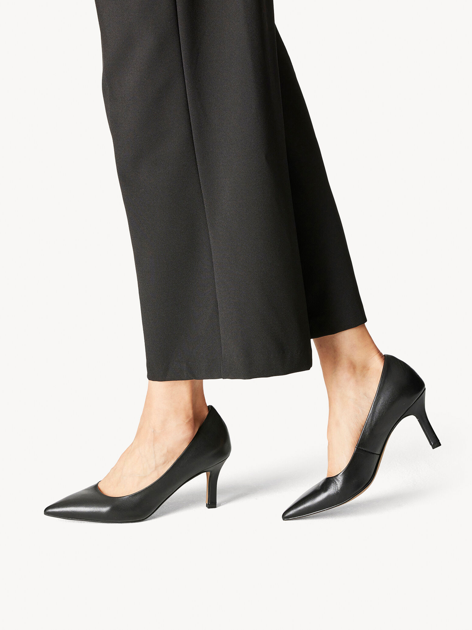Escarpin en cuir - noir