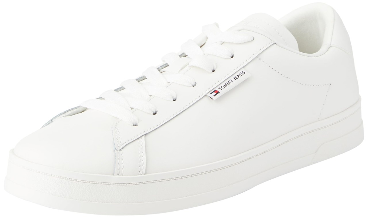 TOMMY HILFIGER Freizeit Schnürer weiss TJM LEATHER LOW CUPSOLE