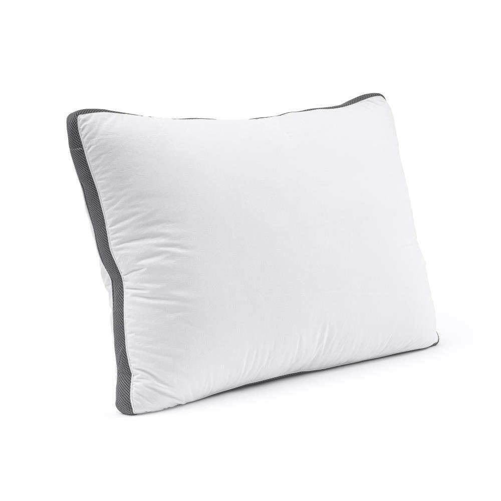 3-Kammer-Kopfkissen 3-Kammer-3D-Memory-Schaum-Kissen, Sitheim-Europe, Füllung: 50% Memory Foam Flakes, 50% Hohlfaser-Polyester, Seitenschläfer, Rückenschläfer, Bauchschläfer, Gut atmungsaktiv, Anti-Allergie