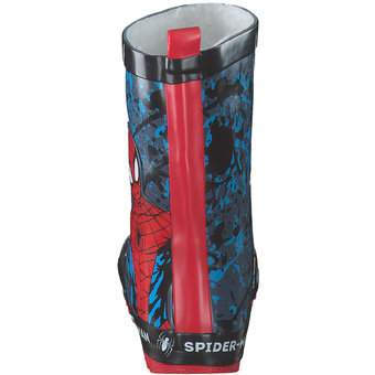 Spiderman Gummistiefel in schwarz