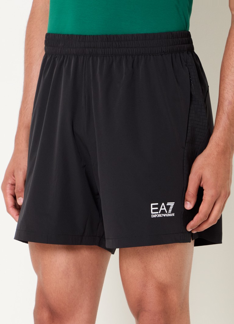 Emporio Armani taisna piegriezuma šorti ar logotipu