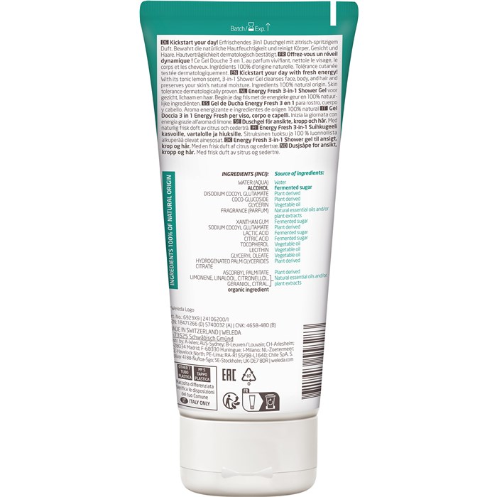 For Men Energy Fresh 3in1 Shower Gel