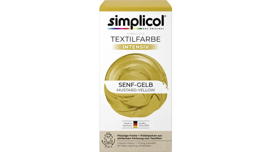 Simplicol Textilfarbe Intensiv Senf-Gelb 150 ml