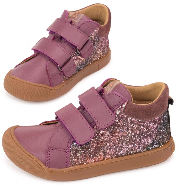 Acebos ~ MidCut Klettschuh Leder Glitter ~ Granada