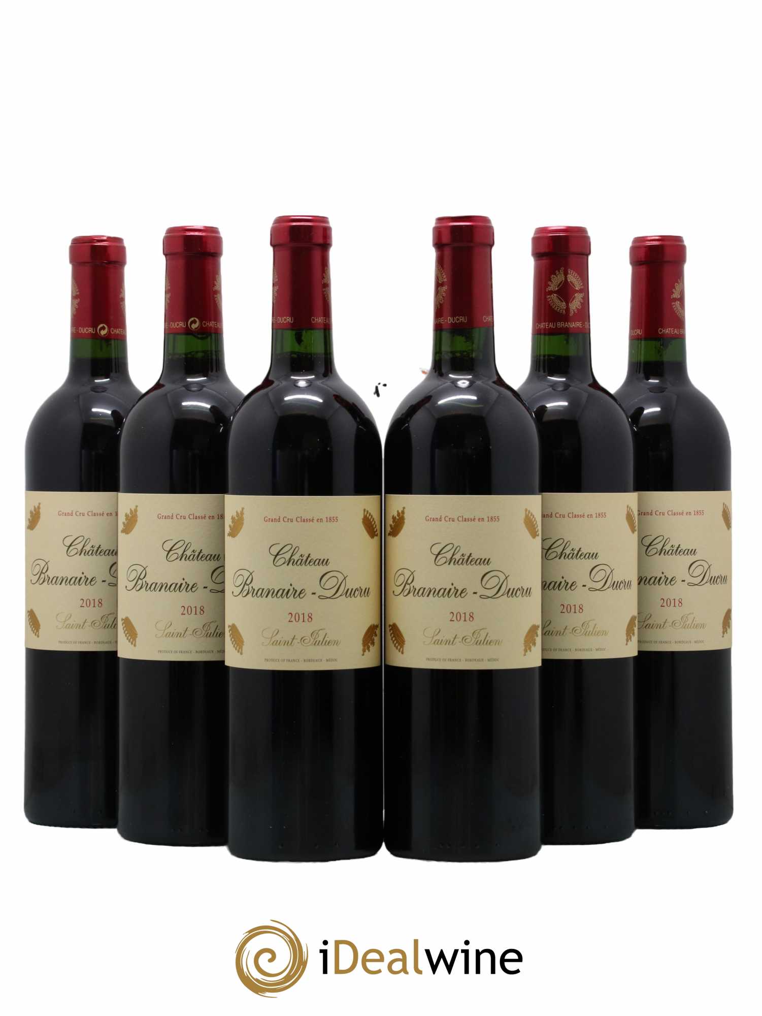 Château Branaire Ducru 4ème Grand Cru Classé  2018 - Lot de 6 Bouteilles