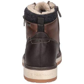 Tom Tailor Schnürstiefelette in braun