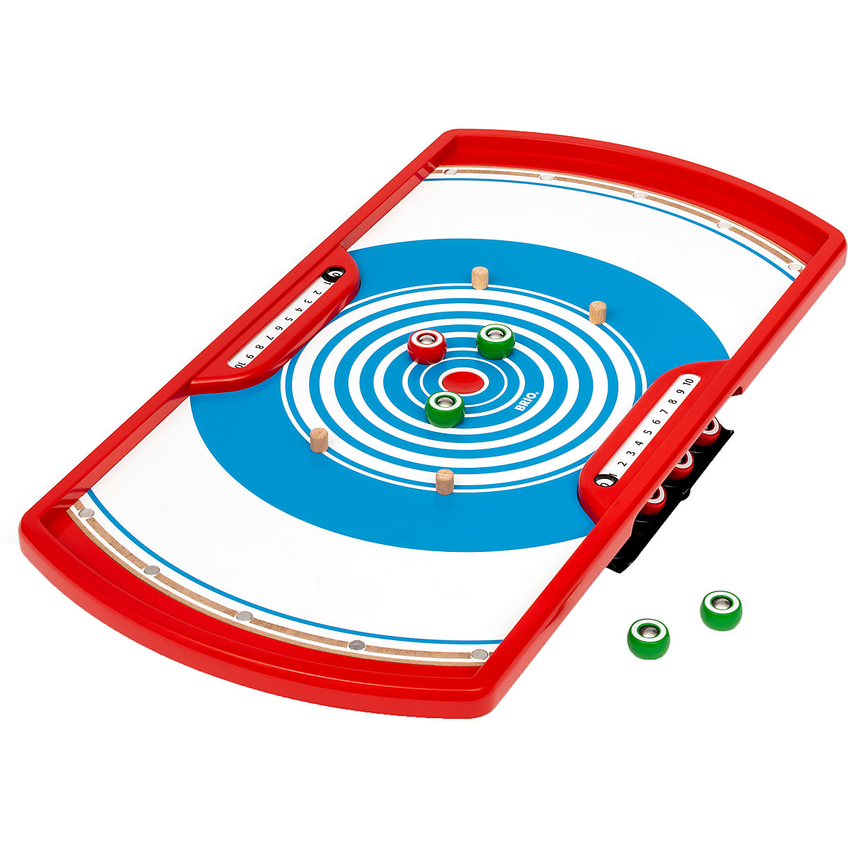BRIO 34090 Shuffleshot - Spannendes Geschicklichkeitsspiel für 1-4 Spieler - Empfohlen ab 6 Jahren