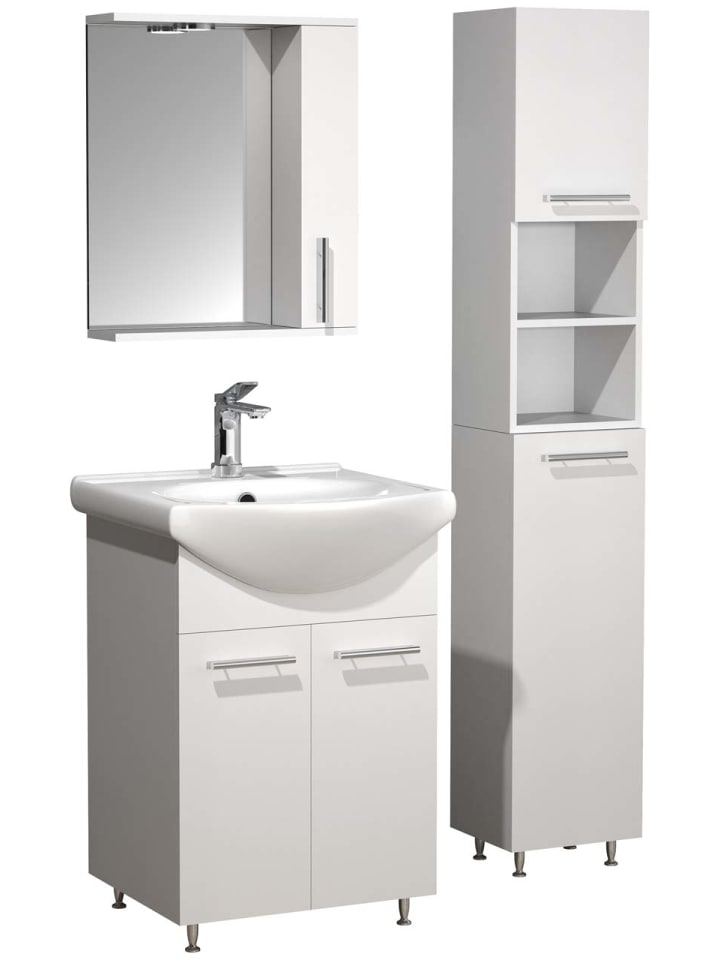 ebuy24 Badmöbelset LisaloM Weiß 85 x 45 cm günstig kaufen onesize