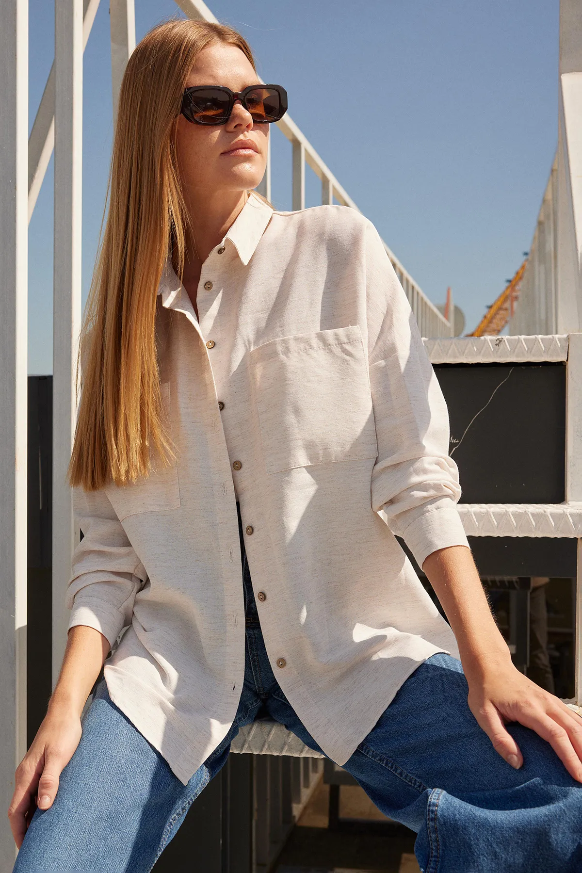 Bigdart  Hemd - Weiß - Oversized