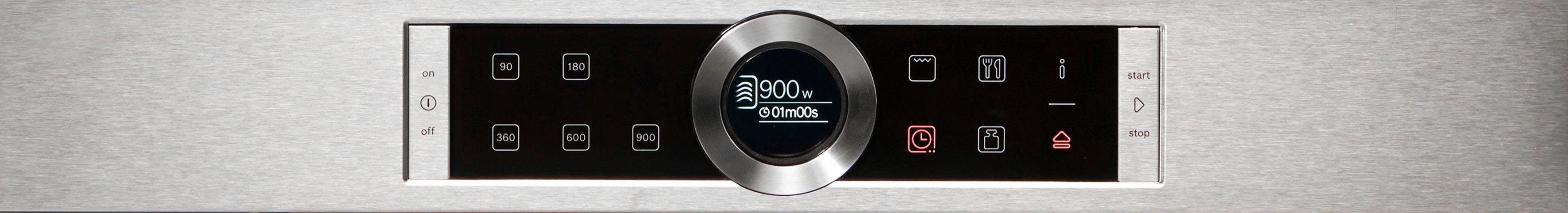 BOSCH Einbau-Mikrowelle BEL634GS1, Grill, Mikrowelle, 21 l
