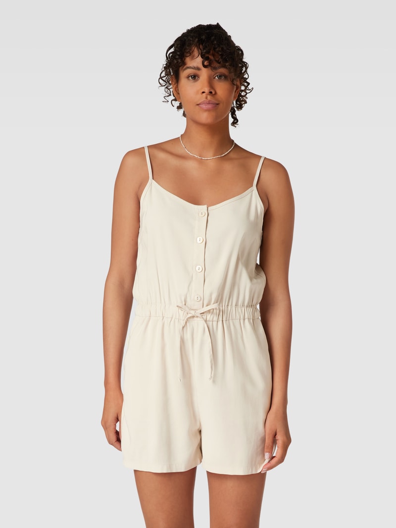 Playsuit mit Bindegürtel Modell 'MAGO' in ecru