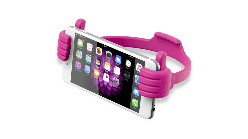 Xlayer Halterung Colour Line Thumbs Up Halterung Pink