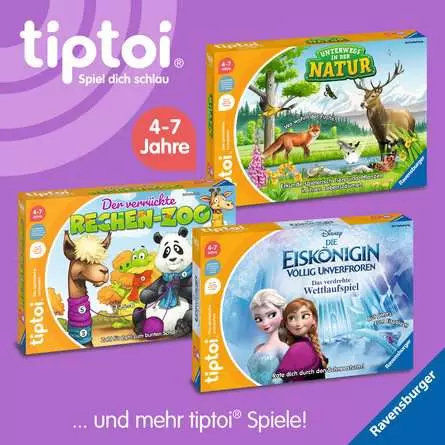tiptoi® Disney Die Eiskönigin - Völlig unverfroren: Das verdrehte Wettlaufspiel - Lernspiel ab 4 Jahren
