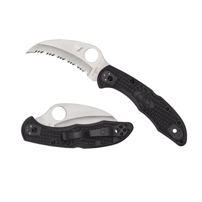 Spyderco Tasman Salt 2 FRN Black Serrated C106SBK2