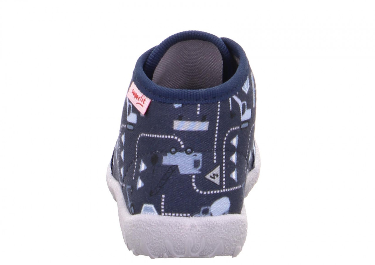 SPOTTY - Blau/WeissHausschuh mit Schnürung