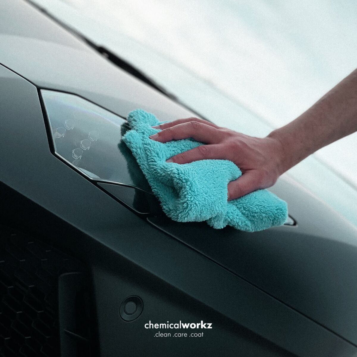 chemicalworkz Edgeless Soft Touch Towel 500GSM Blau Poliertuch 40×40cm