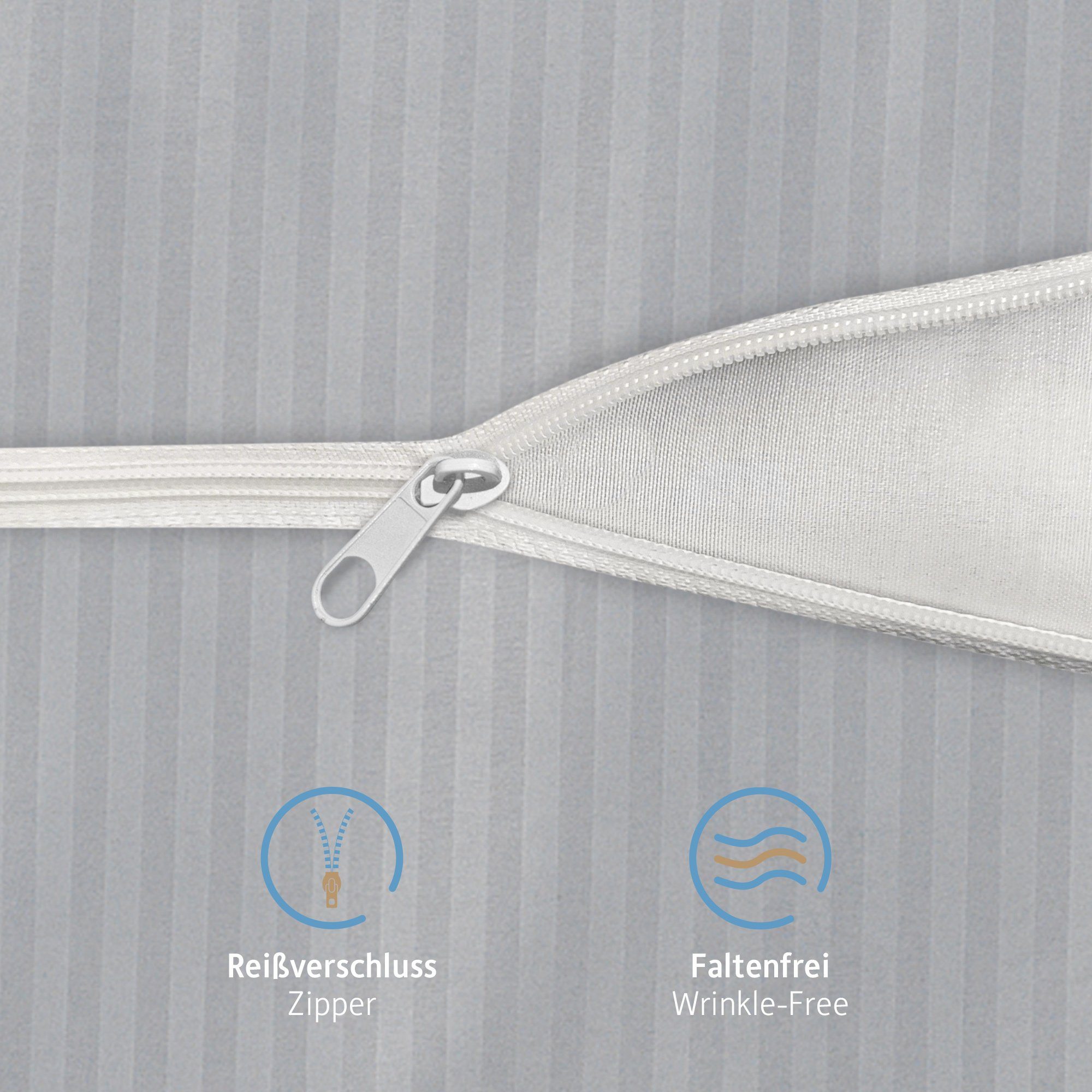 Bettwäsche Deluxe, 2&3 Teilig, 140x200 cm, 155x220 cm, 200x200 cm oder 220x240 cm, Komfortec, 100 % Mikrofaser (120 g/m), 2 teilig, Bettwäsche-Sets 140x200 cm mit Reißverschluss, Weich und Bügelfrei