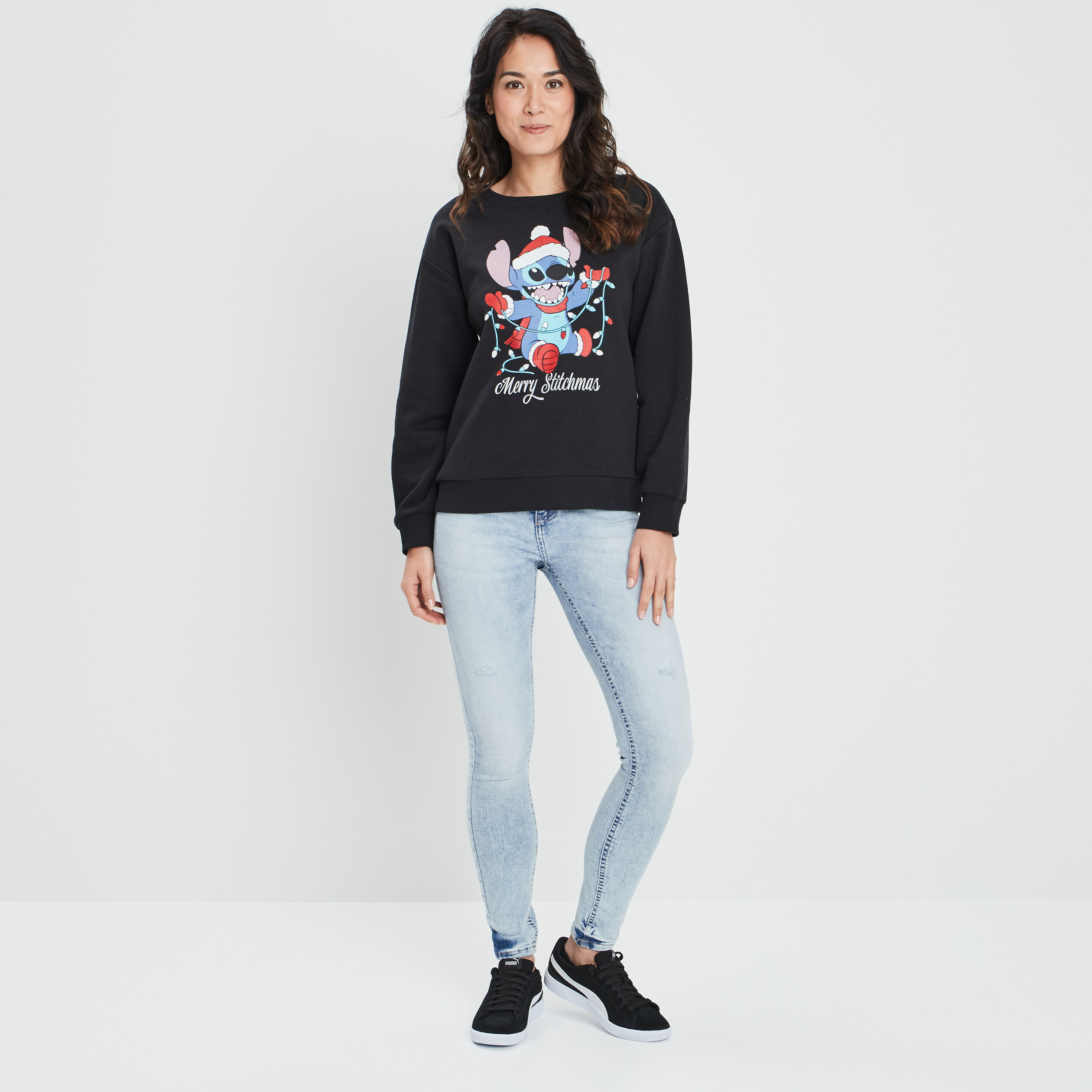 Jeans skinny taille haute denim double stone femme | La Halle