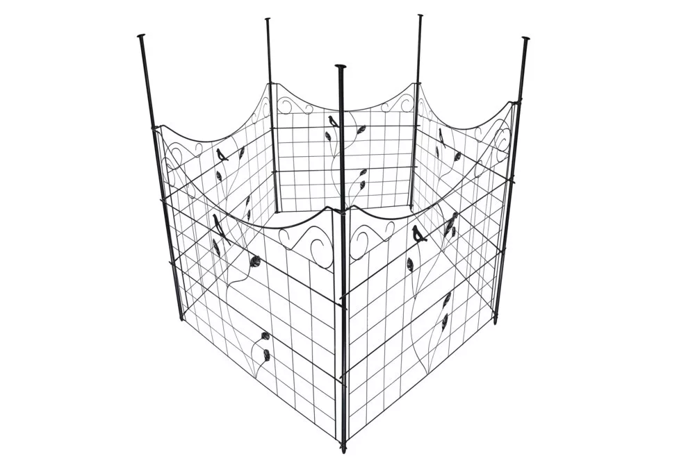 Never Indoor Gartenzäune, Wildzaun, Weidezaun, Forstzaun, Drahtzaun, Knotengeflecht,77,5 x 64 cm