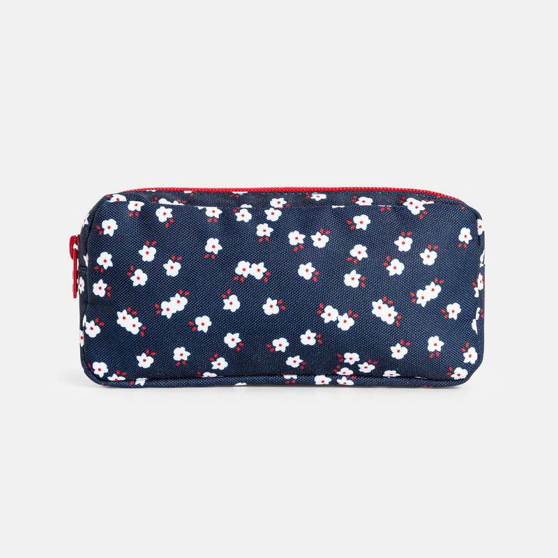 Trousse d'école imprimée bleu fille
