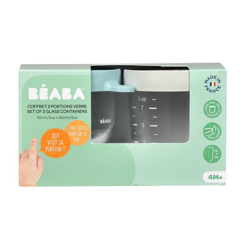 Coffret de 2 portions verre 150/250 ml Beaba