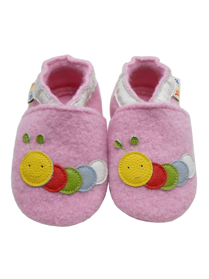 Yalion Leder-Krabbelschuhe 