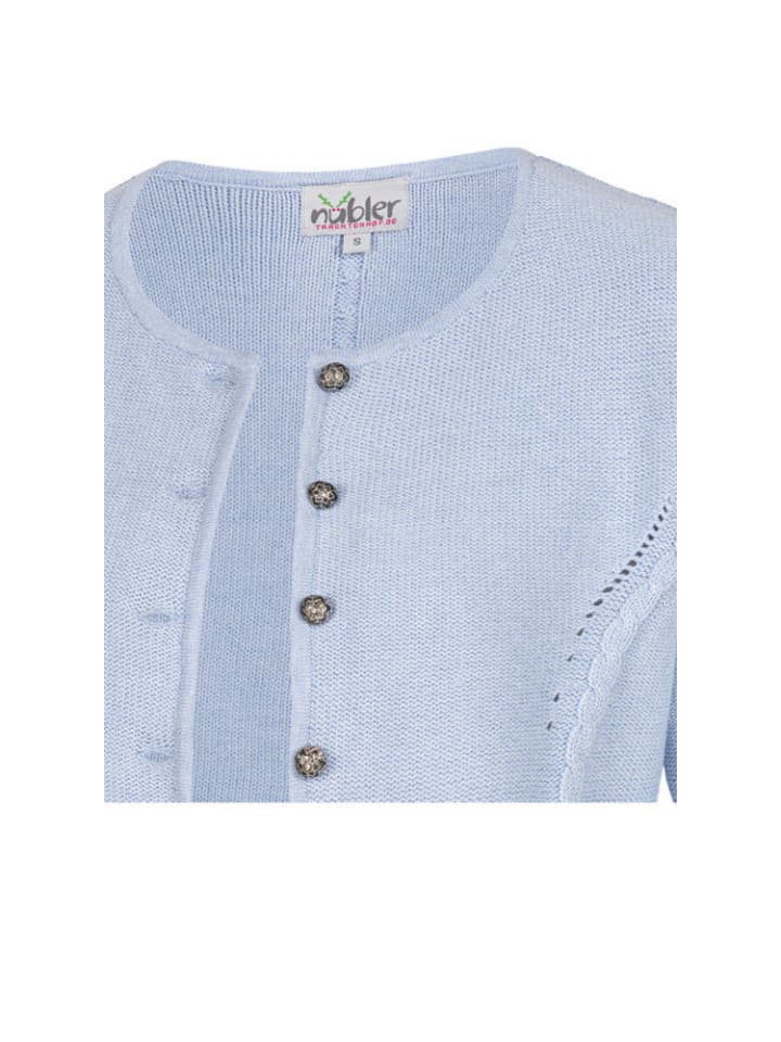 Nübler Strickjacke Amira in Hellblau günstig kaufen