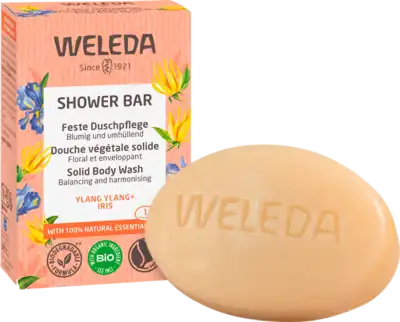 WELEDA feste Duschpflege Ylang Ylang Iris  75 g