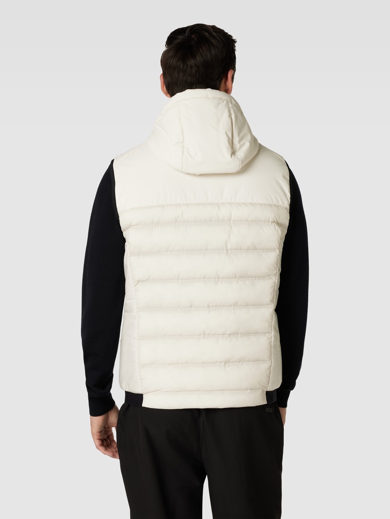Steppweste mit Kapuze Modell 'Ceithin' in offwhite