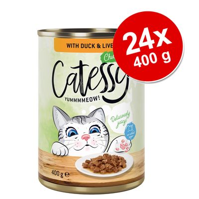 Sparpaket Catessy Häppchen in Sauce oder Gelee 24 x 400 g