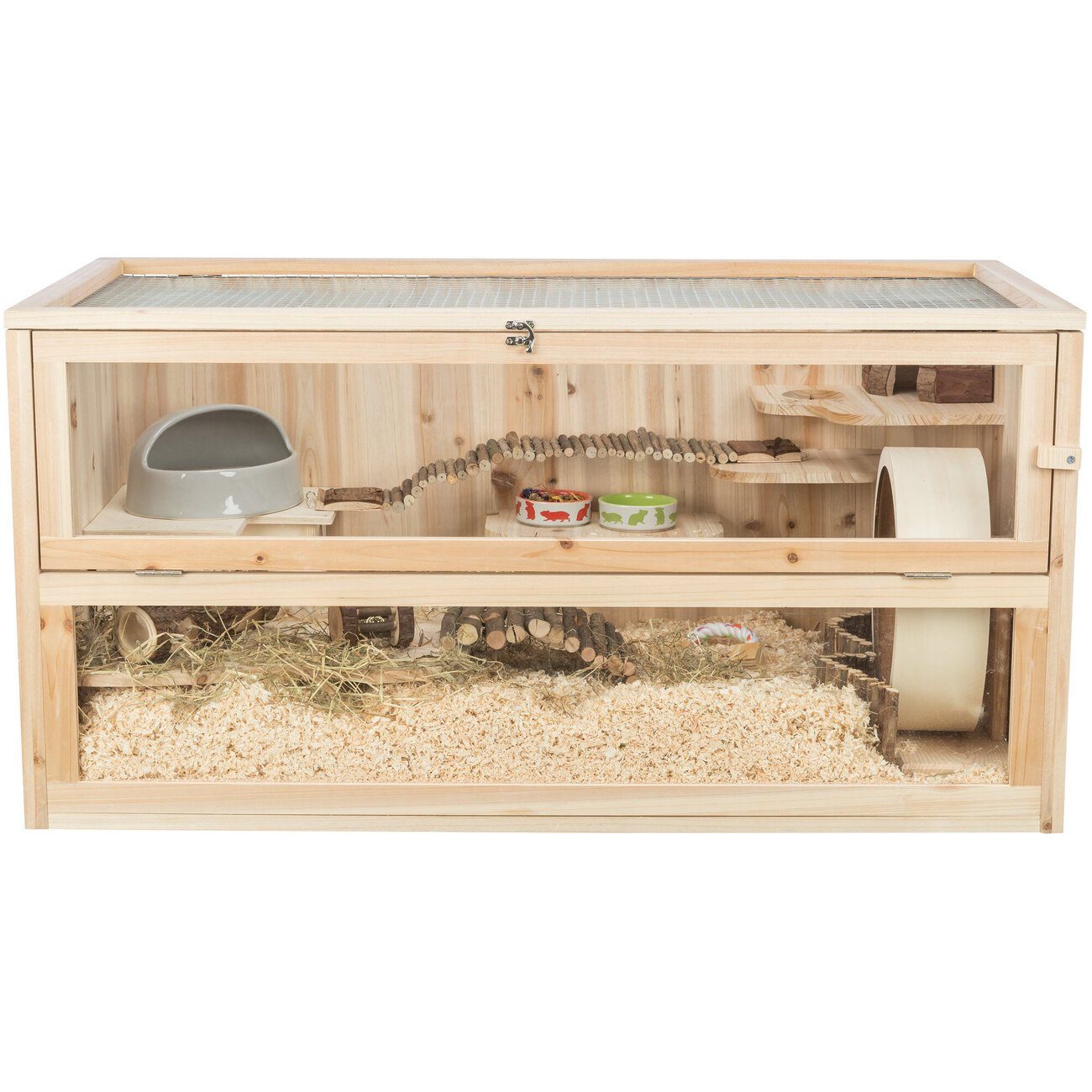 TRIXIE Kleintierkäfig Nagerkäfig Holz Mäuse und Hamster