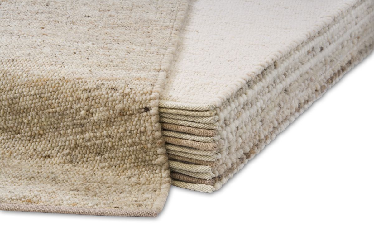 Handwebteppich Varese 1 Hell Natur 130 x 190 cm