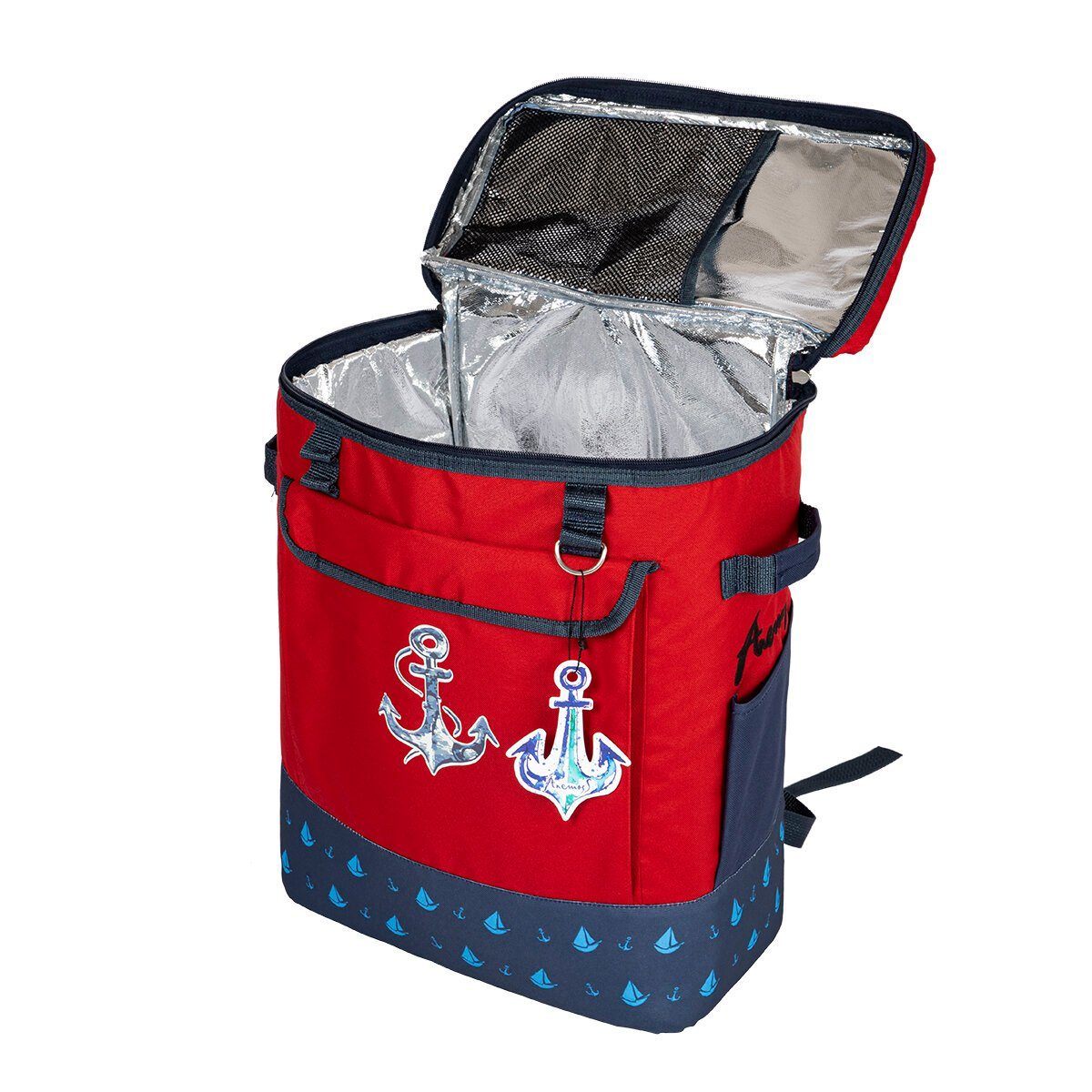 ANEMOSS Kühltasche Anemoss Marine Collection Anchor Kühlrucksack, rot