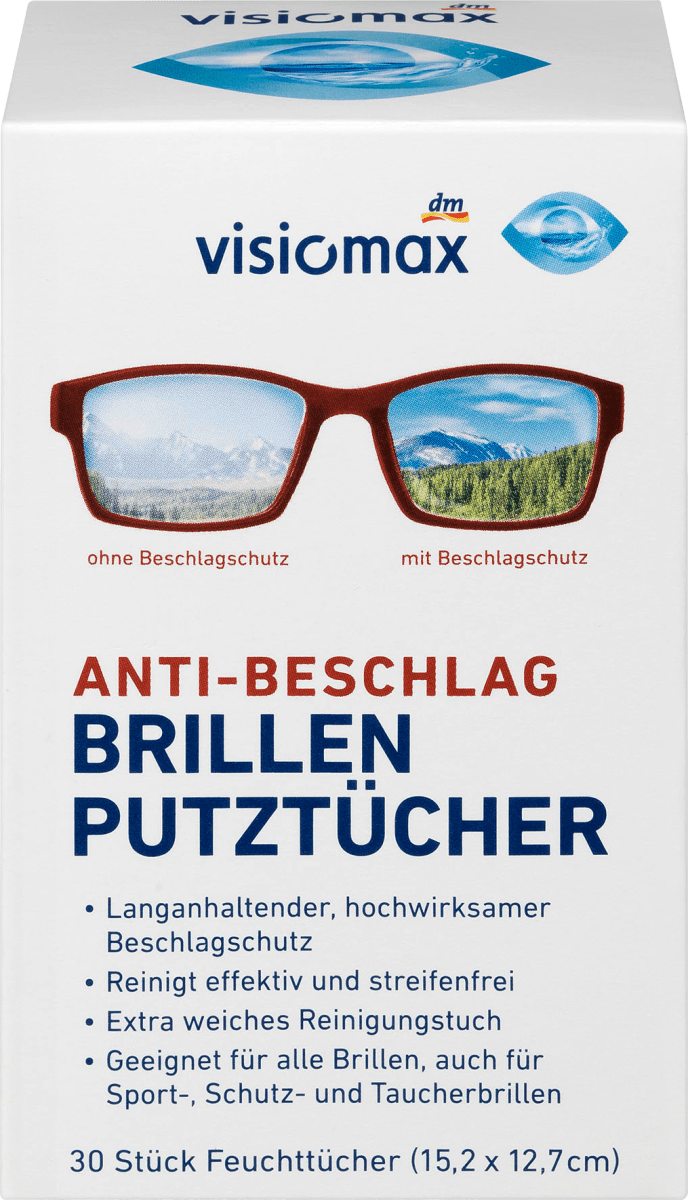 Anti-Beschlag Brillen-Putztücher, 30 St