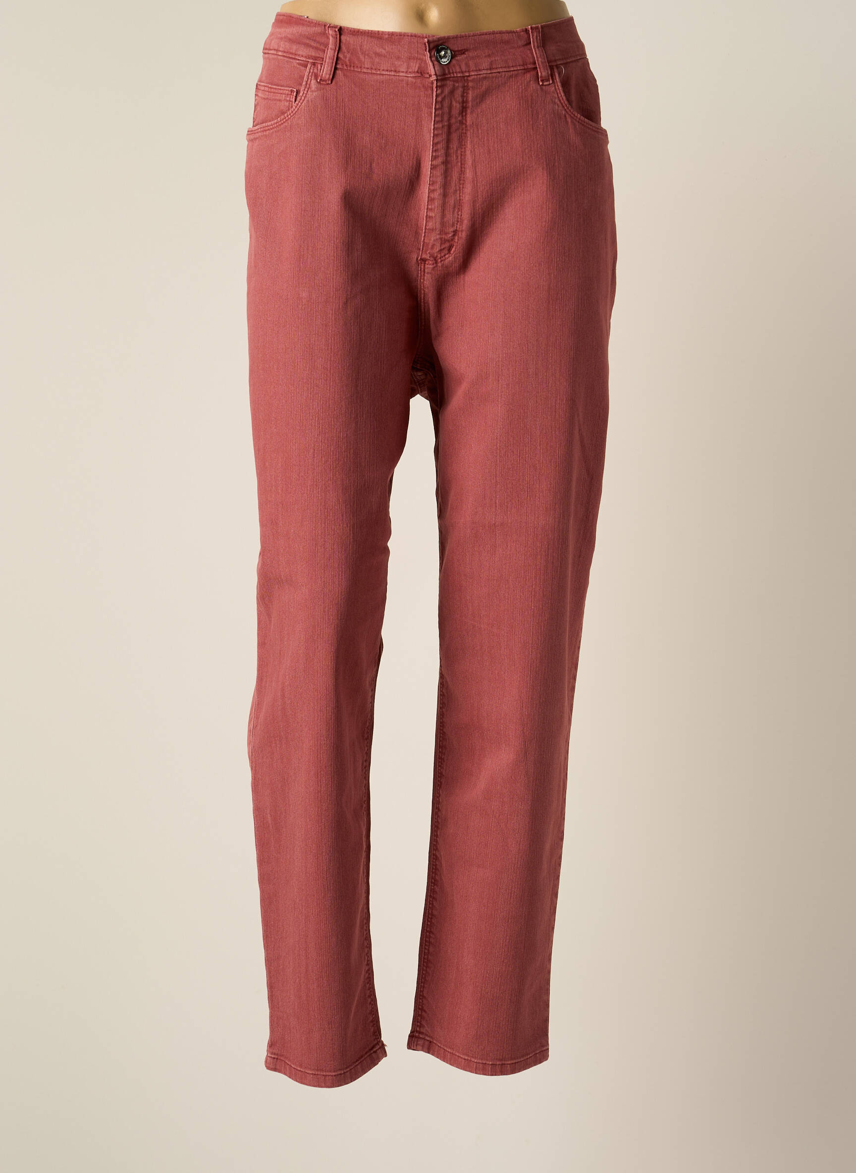 Stooker Jeans Coupe Droite Femme couleur rouge