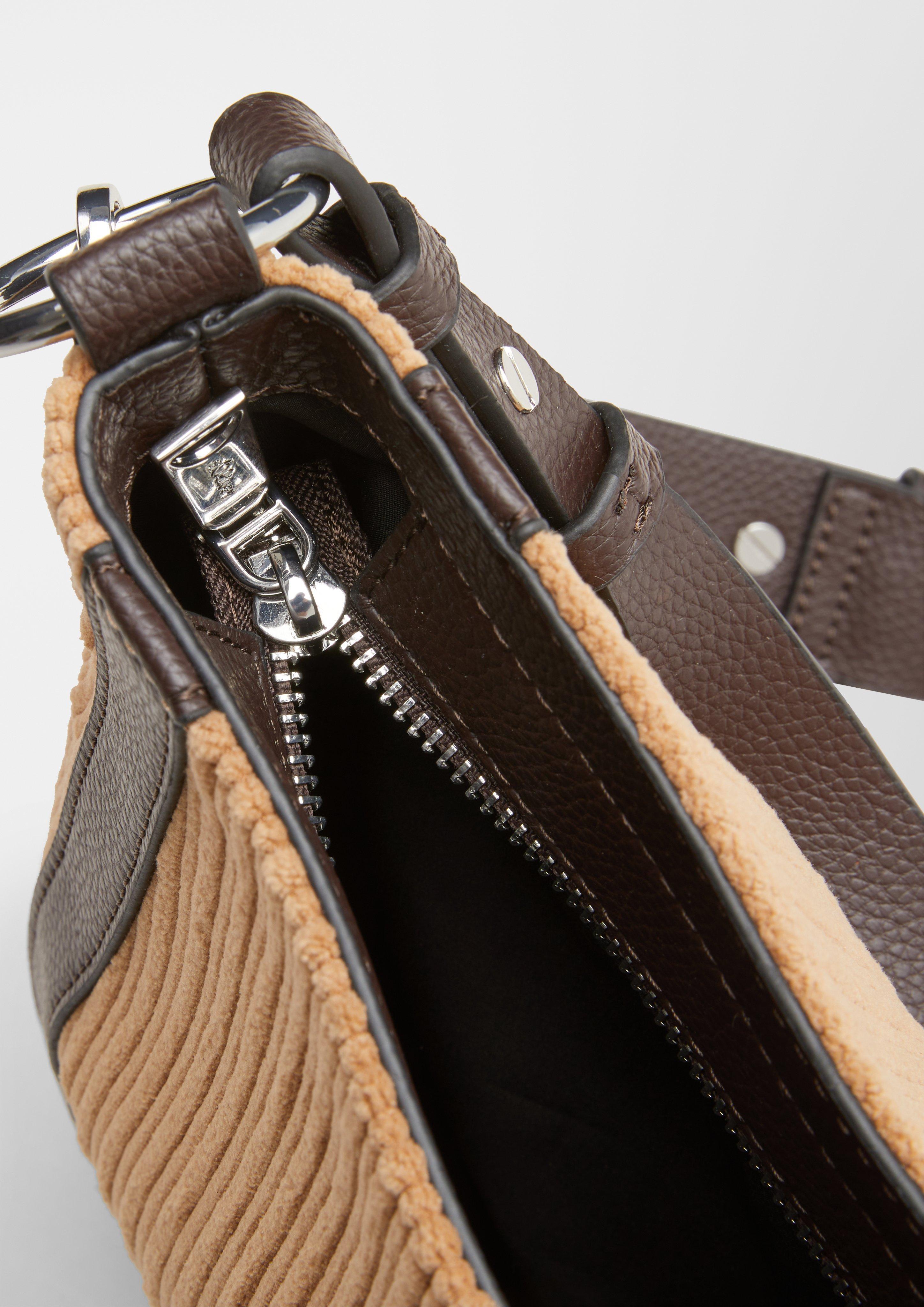 Hobo Bag aus Cord und Lederimitat  2120497-8469