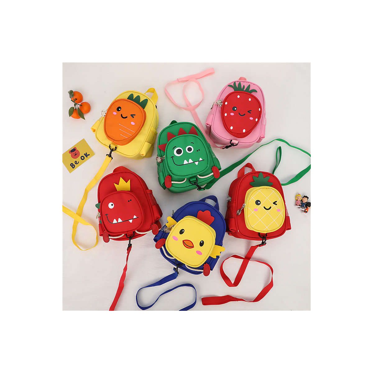 Schulrucksack für Kinder Cartoon-Rucksack mit Zugseil
