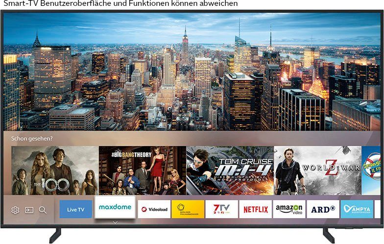 Samsung GQ65Q60CAU LED-Fernseher (163 cm/65 Zoll, Smart-TV, 100% Farbvolumen mit Quantum Dots,Quantum HDR,AirSlim,Gaming Hub)