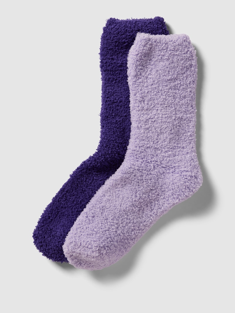 Socken mit Strukturmuster in lila