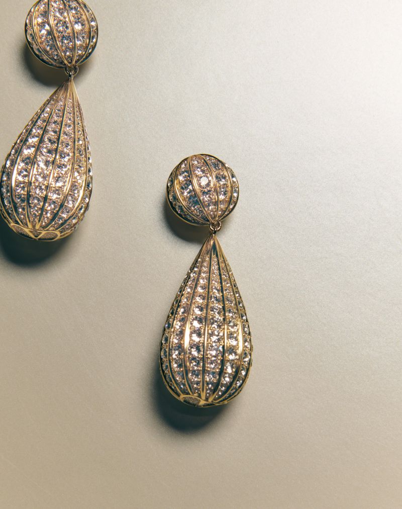 Poetique Des Gouttes oorbellen van metaal en Swarovski® kristallen