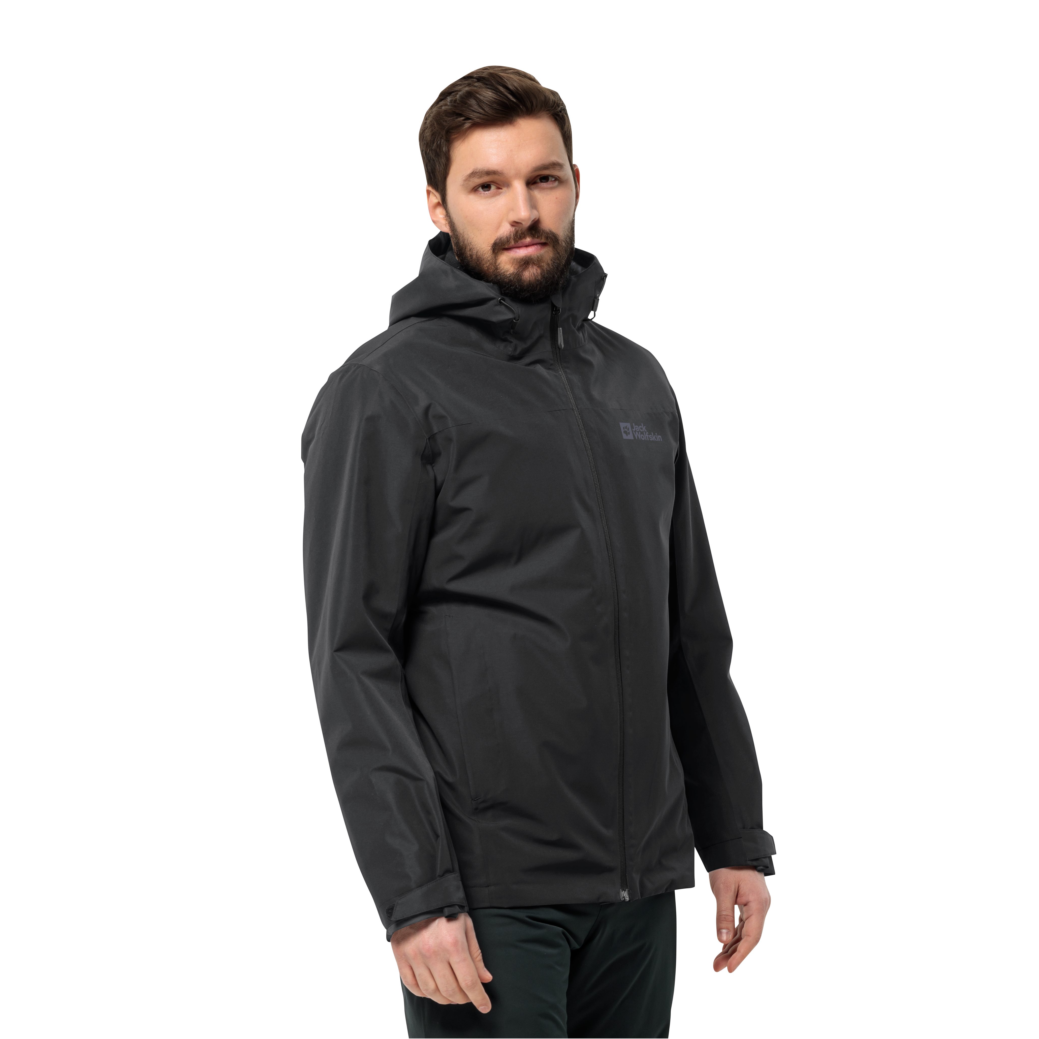 Jack Wolfskin 3-in-1-Funktionsjacke TAUBENBERG 3IN1 JKT M mit wasserabweisenden Reißverschlüssen