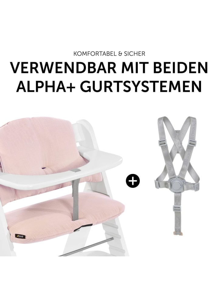 Hauck Sitzkissen / Hochstuhlauflage für Alpha Hochstuhl - in rosa günstig kaufen onesize
