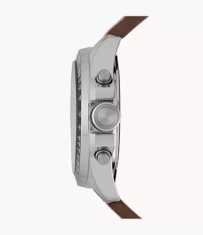 Fossil Uhr Chronograph Decker Leder braun