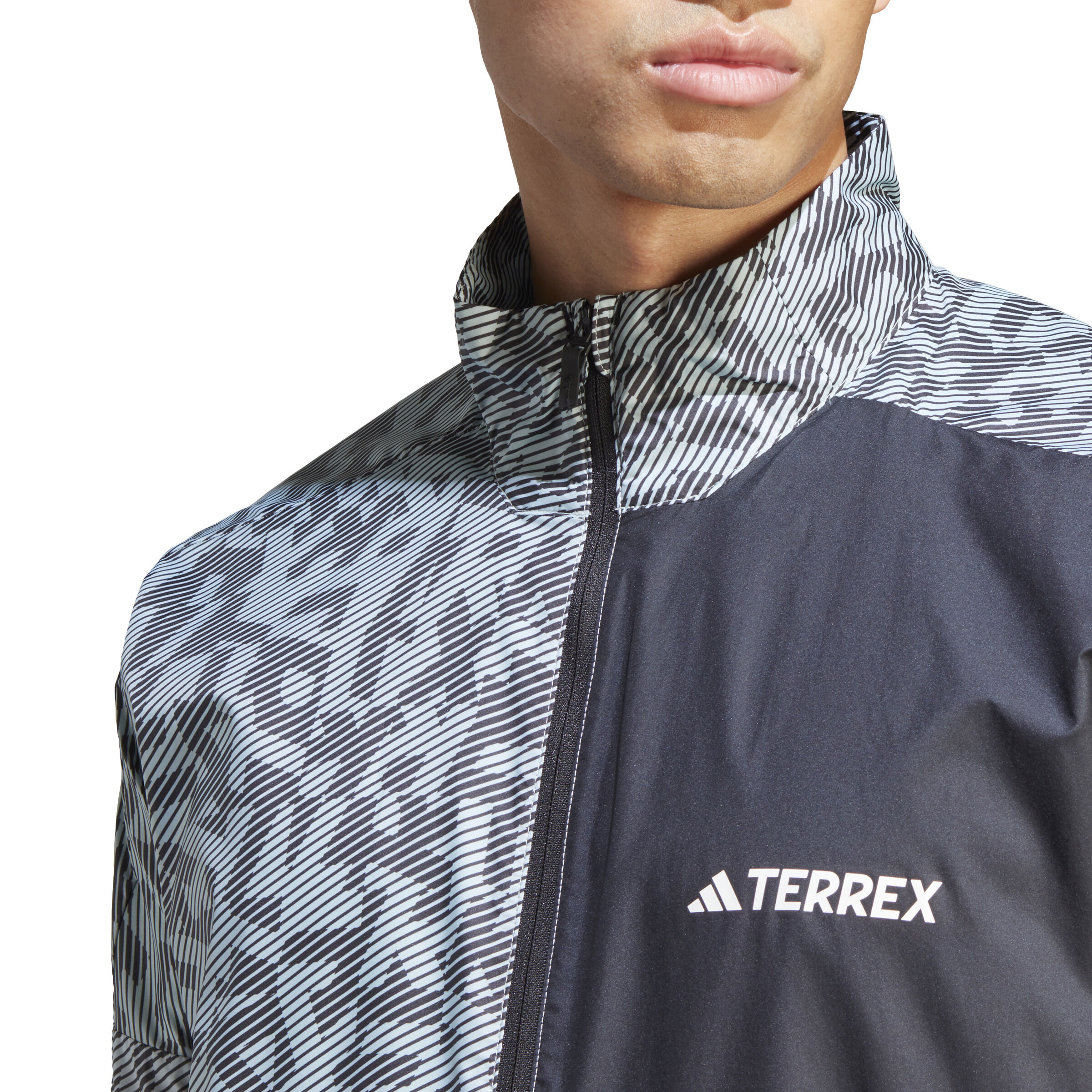 Terrex Trail Wind Laufjacke Herren - Grau, Schwarz