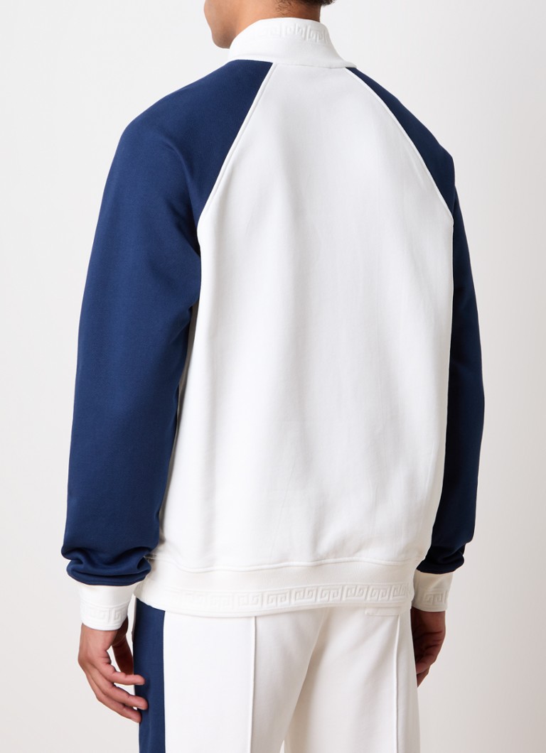 Casablanca organic cotton sweater with half zip