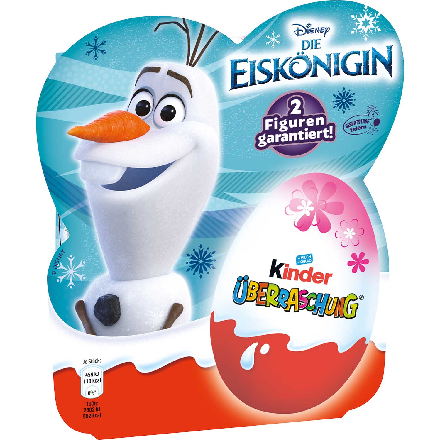 kinder Überraschung Rosa-Ei 'Die Eiskönigin' 4er